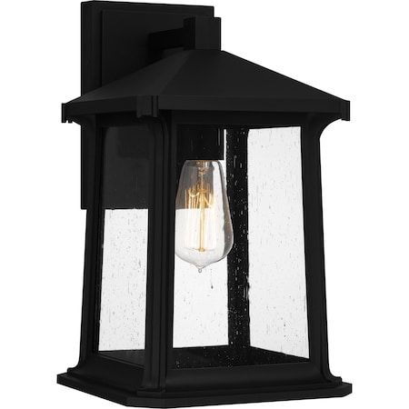 Quoizel Satterfield Outdoor Wall 1 Light Matte Black SAT8409MBK